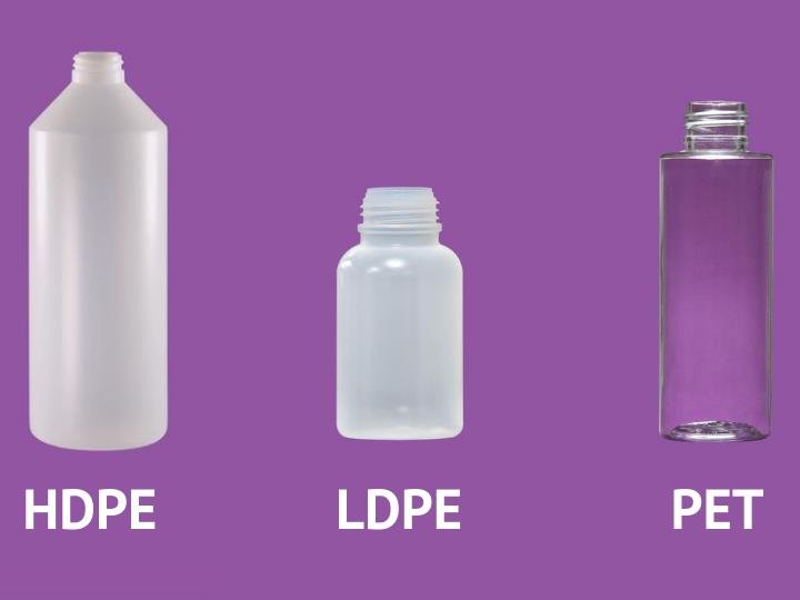 Diferentes productos de plástico.