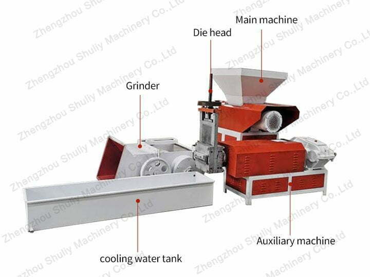 Estructura de la máquina granuladora de espuma Eps