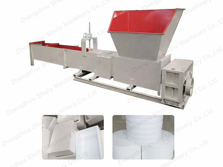 Styrofoam compactor machine